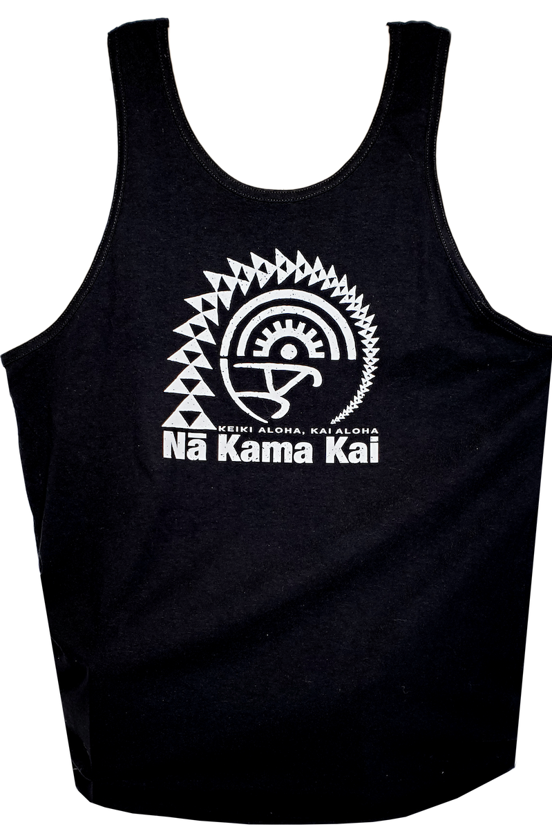 Hawaii Niihau Island Men Tank Top Hawaiian King and Kakau Symbols